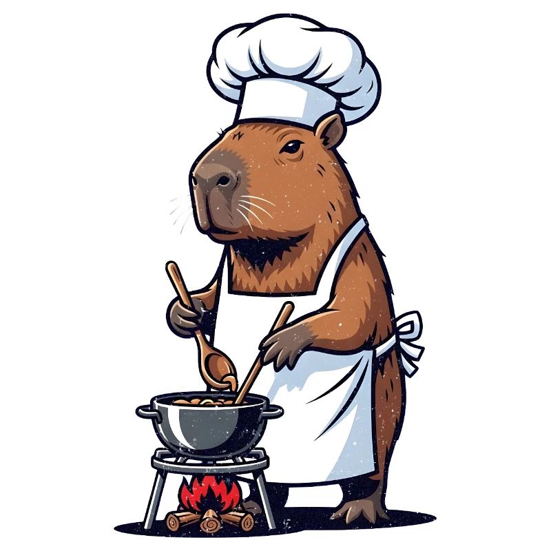 Chef Capybara Chef at the Pot