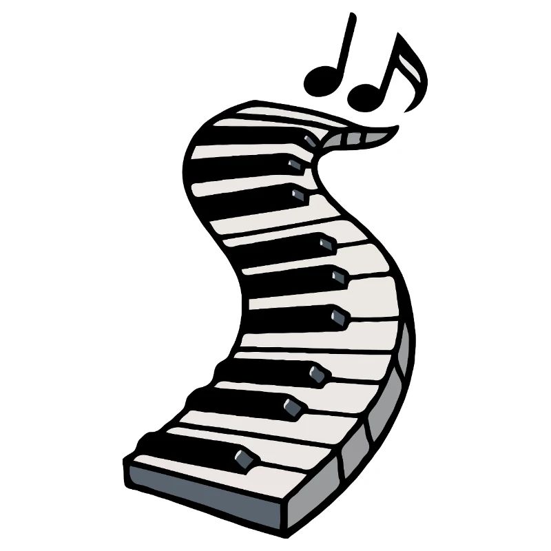 Clavier de piano balancé