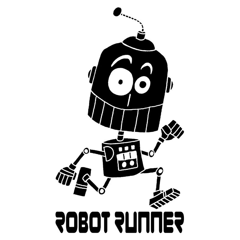 Black Running Robot