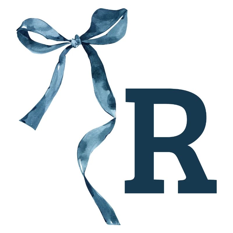 Monogramm r Geschenkidee