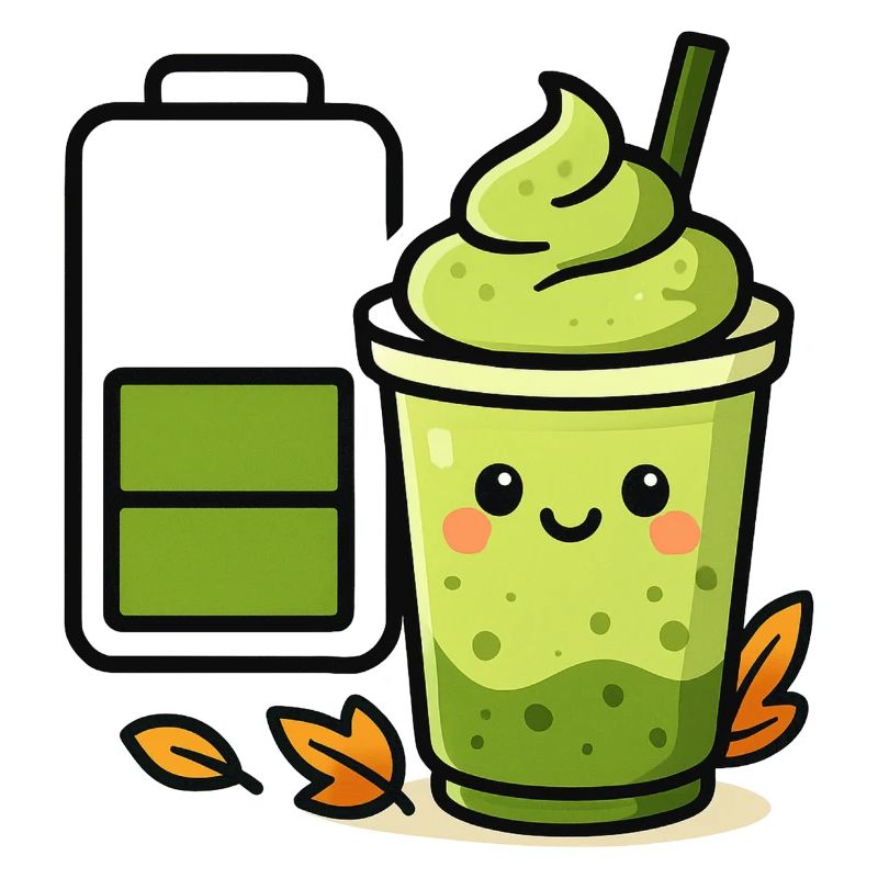 Matcha iced Latte Battery loading