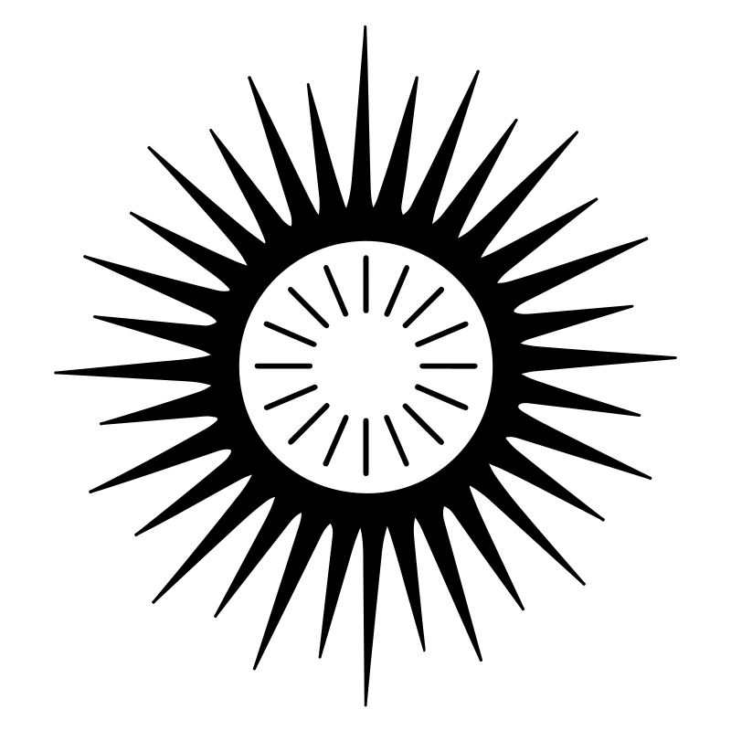 Geometric Sunburst Symbol