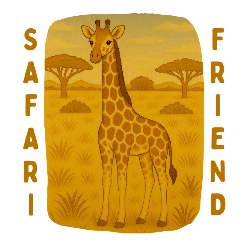 Giraffe in der goldenen Savanne