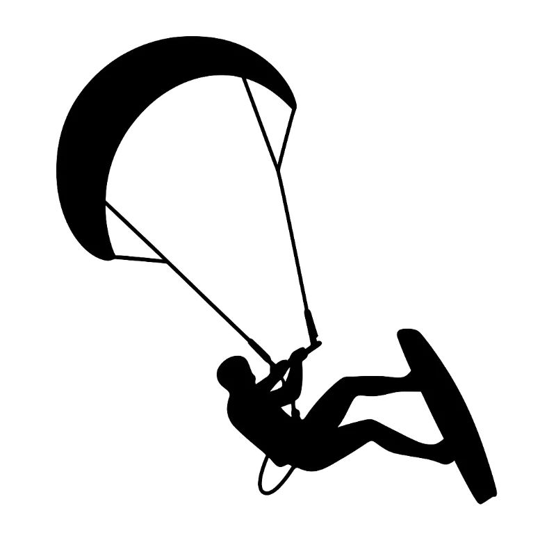 Kiters. Kitesurfing