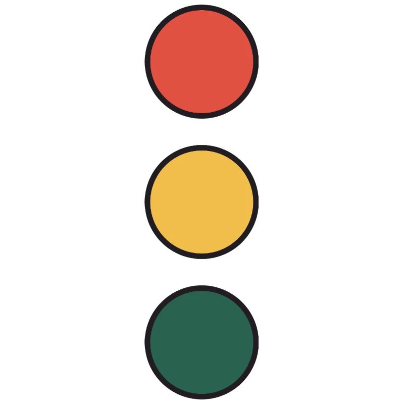 Color Wheel Stack: Red Yellow Green