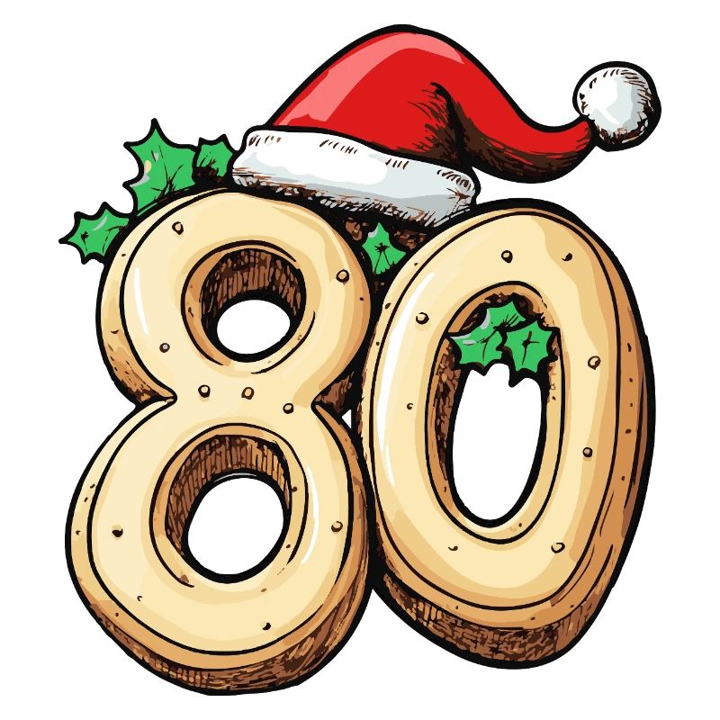 Biscuit de Noël à 80 chiffres