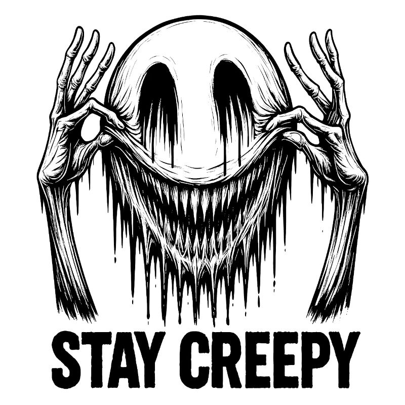 Melting Smile – Dark Comic Horror Art
