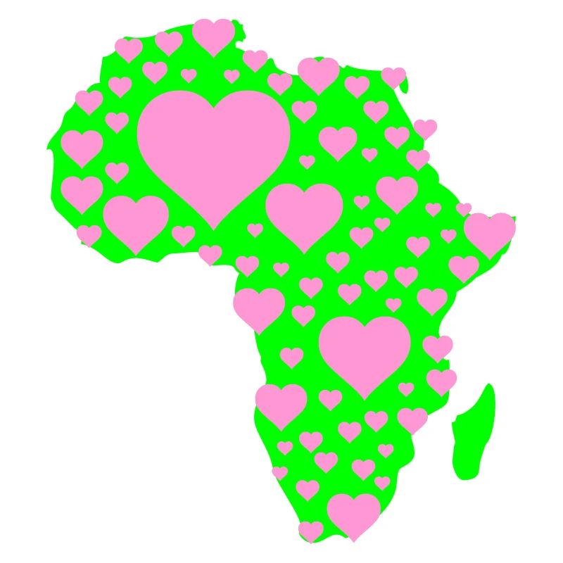 Africa Heart Pattern