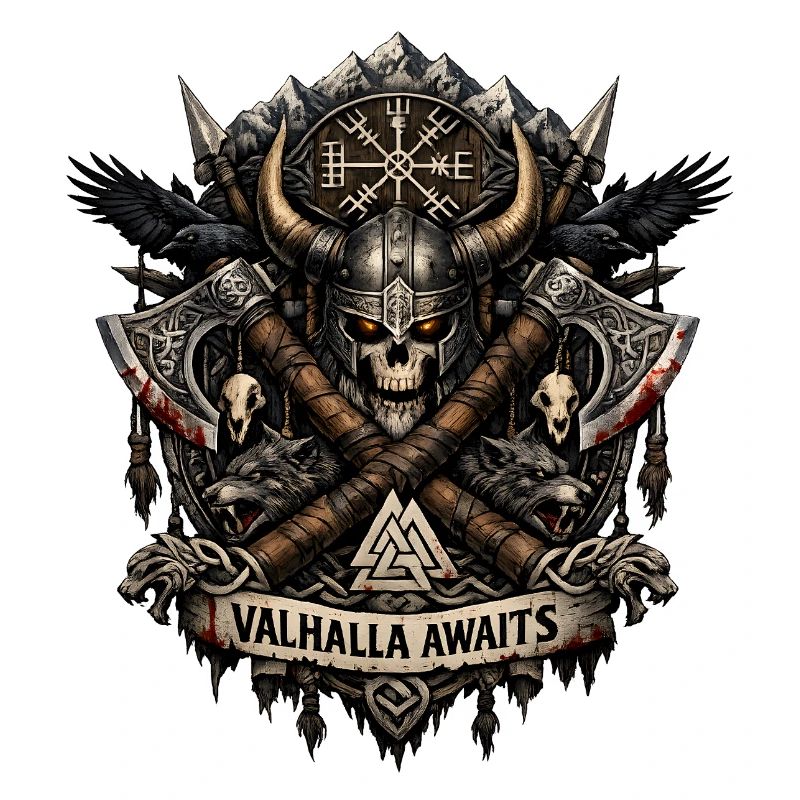 Le Valhalla attend le blason viking