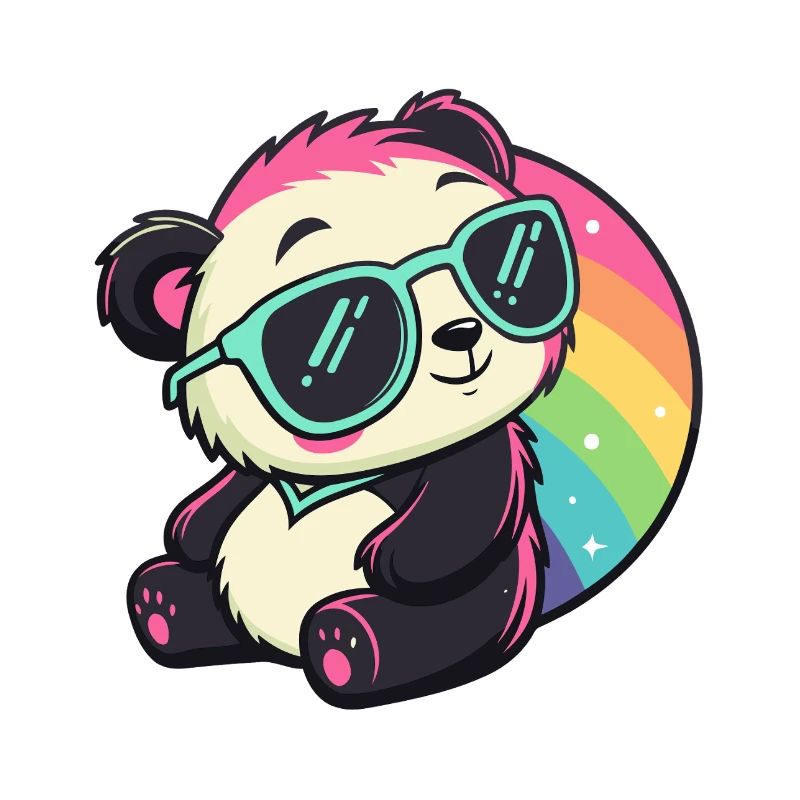 Panda Soleil Cool Arc ciel