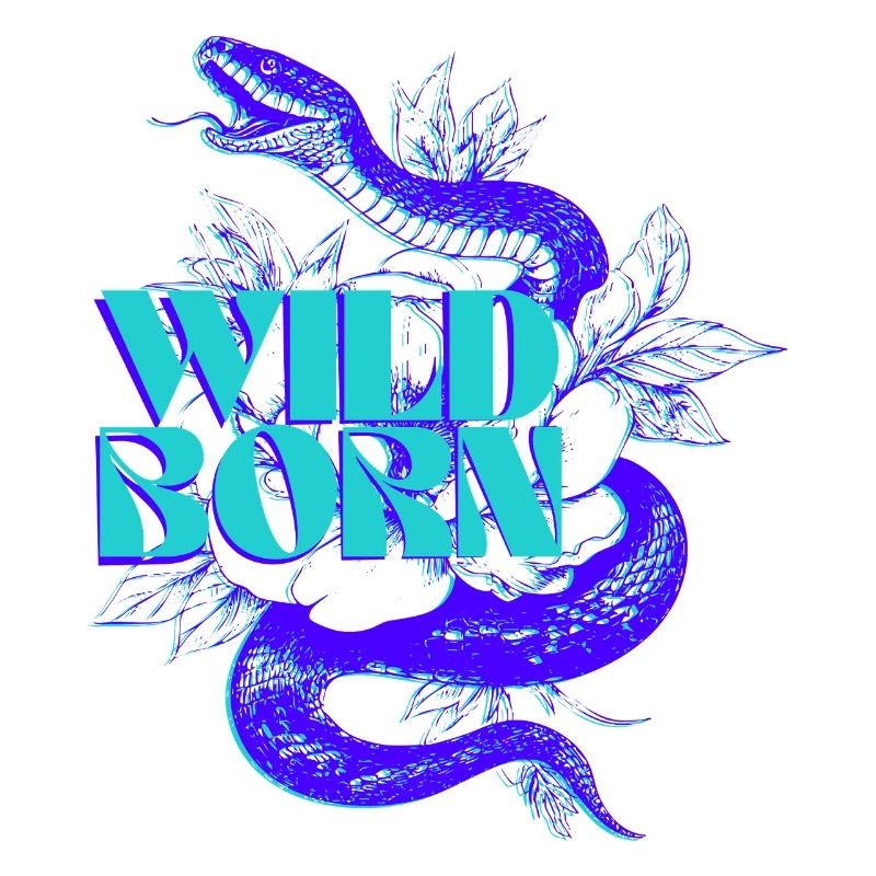 Lebendige Schlange Wild Born Illustration