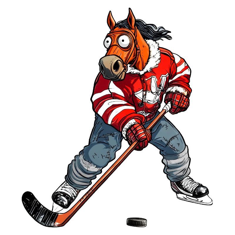 Eishockey Pferd