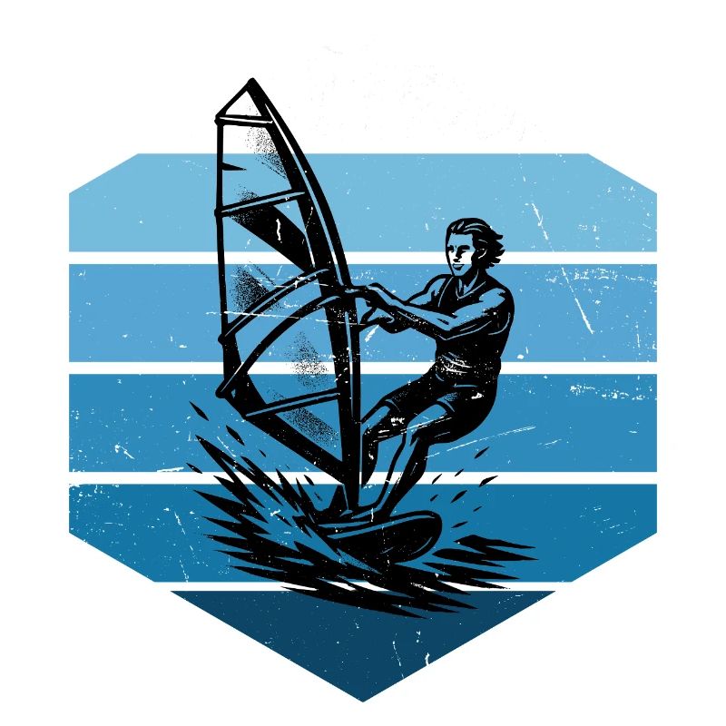 Lustiges Windsurf Motiv