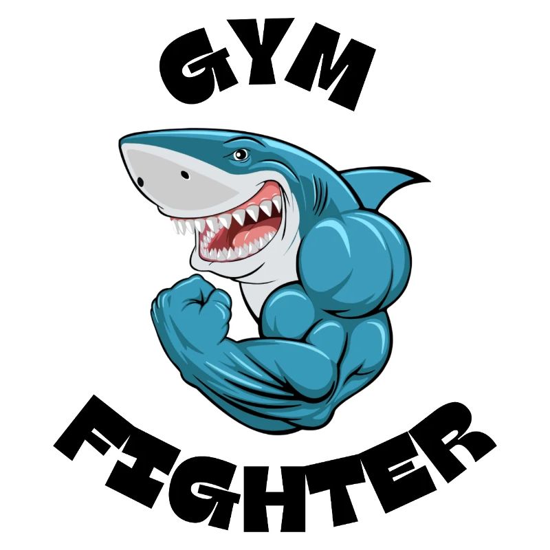 Pose de puissance du Requin Musclé Bleu