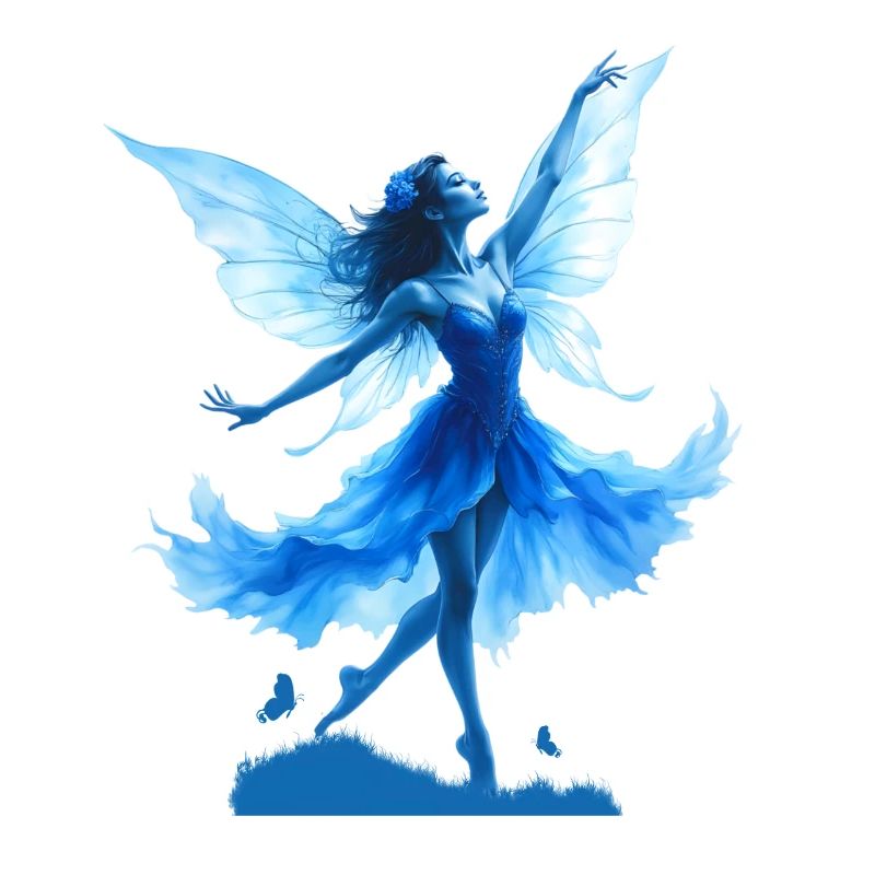 Blaue Fee in der Flucht