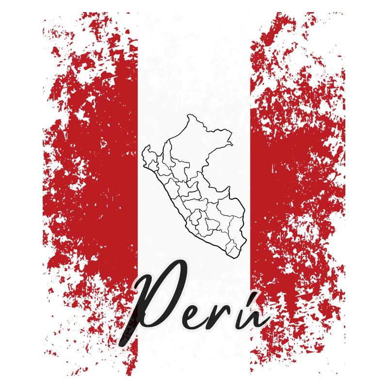 J'aime le Pérou, le drapeau péruvien