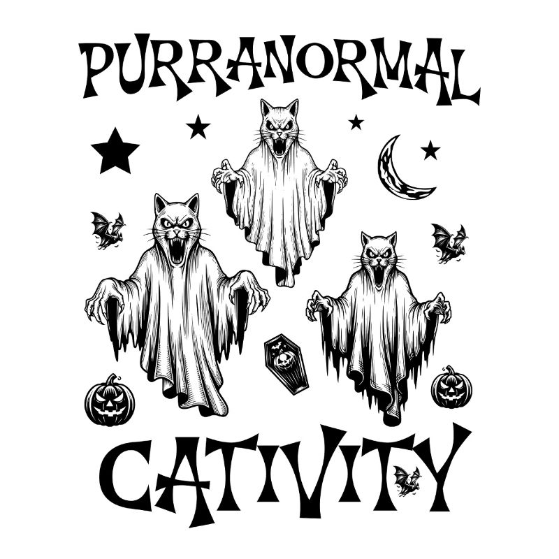Purranormal Cativity Cat Ghost Hunter Halloween
