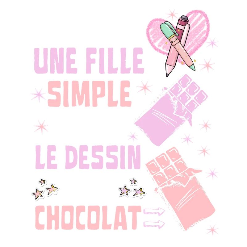 Ich bin ein einfaches Mädchen, Zeichnung und Schokolade