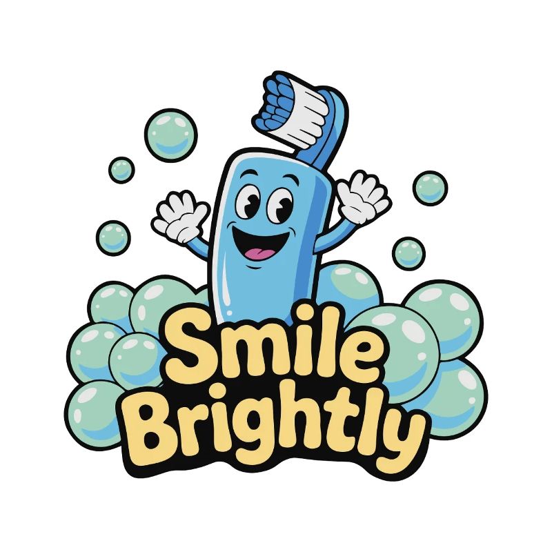 Cheerful Bubble Bath Cartoon Design