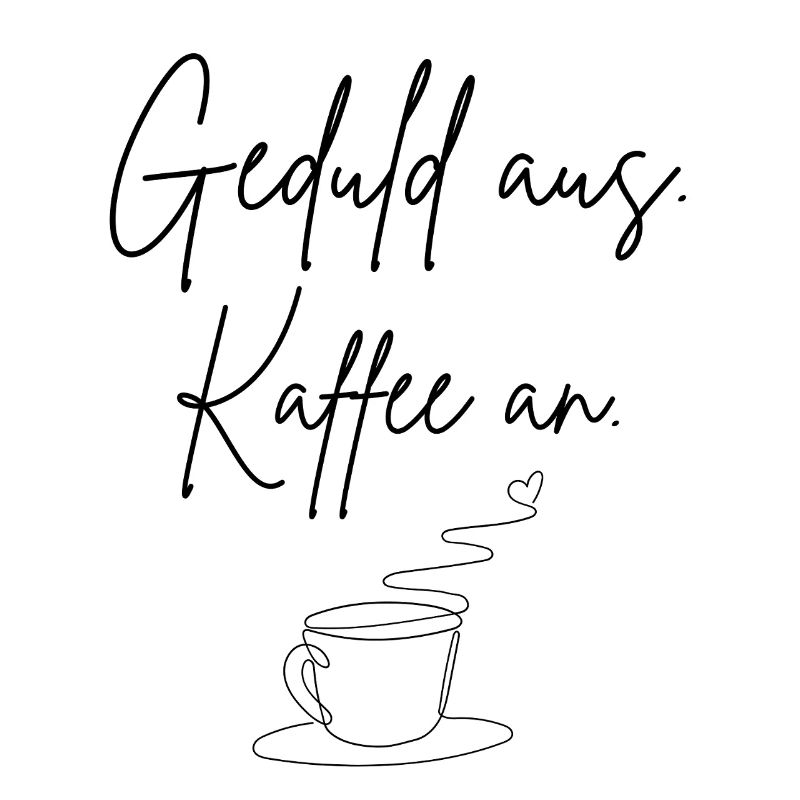 Patience from coffee on