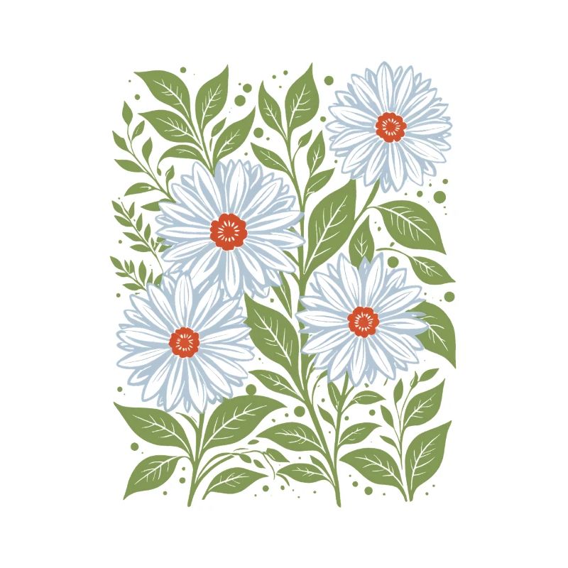 Gänseblümchen in Himmelblau Blumen