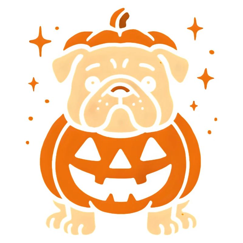 Jack-o-Lantern Pumpkin Dog