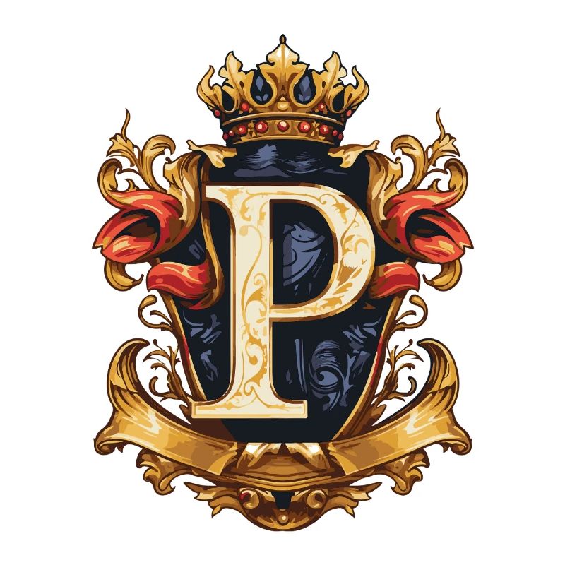 P Buchstabe Name Krone