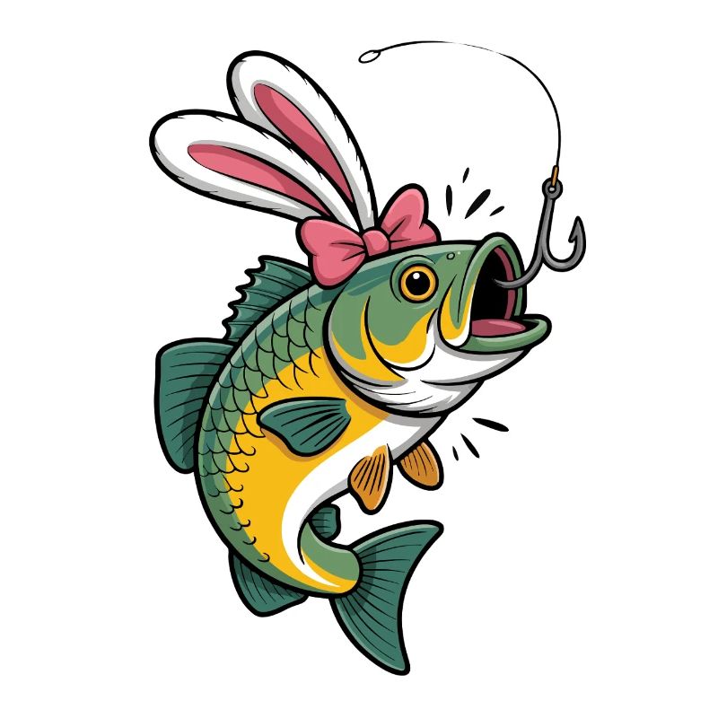 Drôle de Pâques poisson Art Pêche