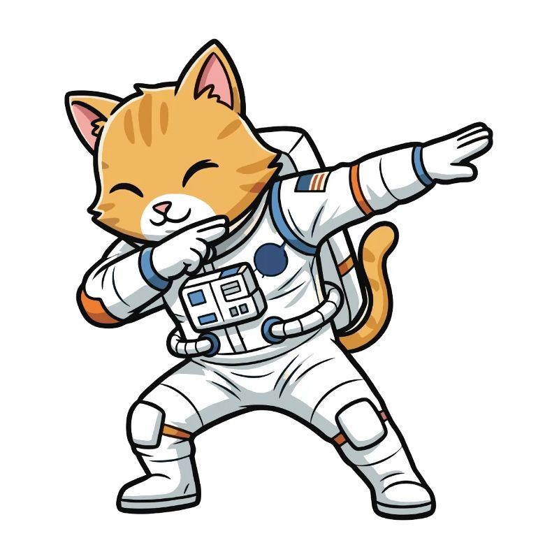 Astronaut Cats Dab