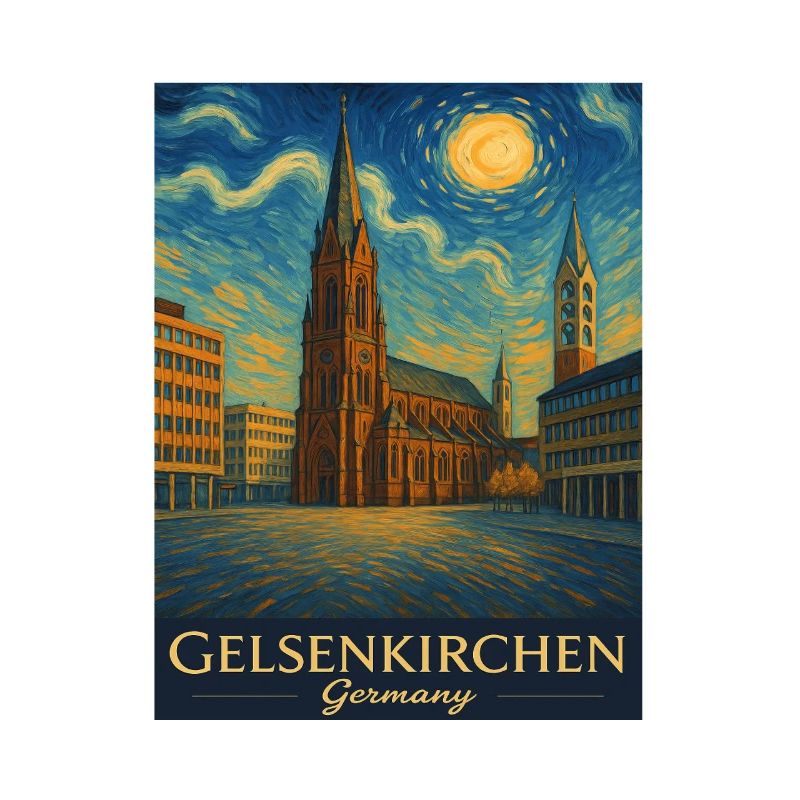Gelsenkirchen Cathedral Starry Sky