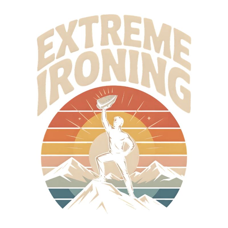Extreme Ironing Bergsteigen