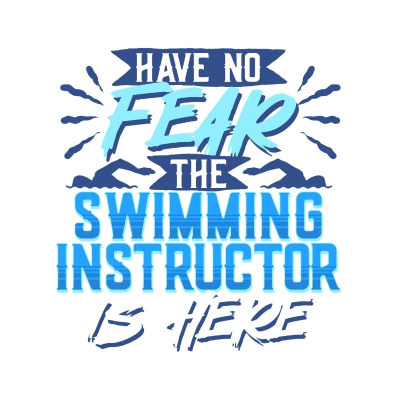 Schwimmlehrer L’instructeur de natation est là