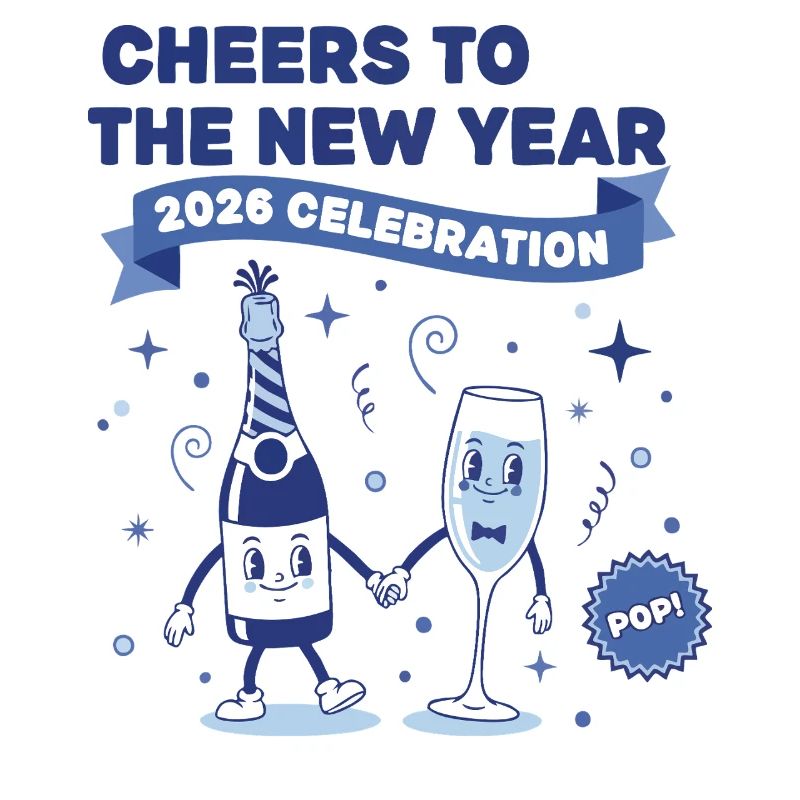 Prost auf die Neujahrsfeier 2026