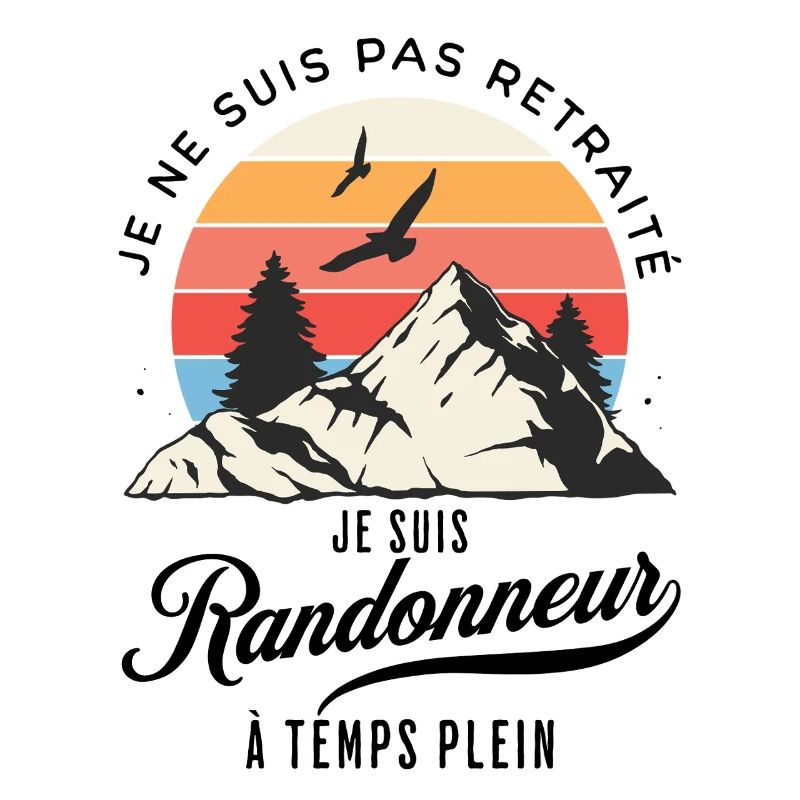 Randonneur Temps Plein Pas Retraité