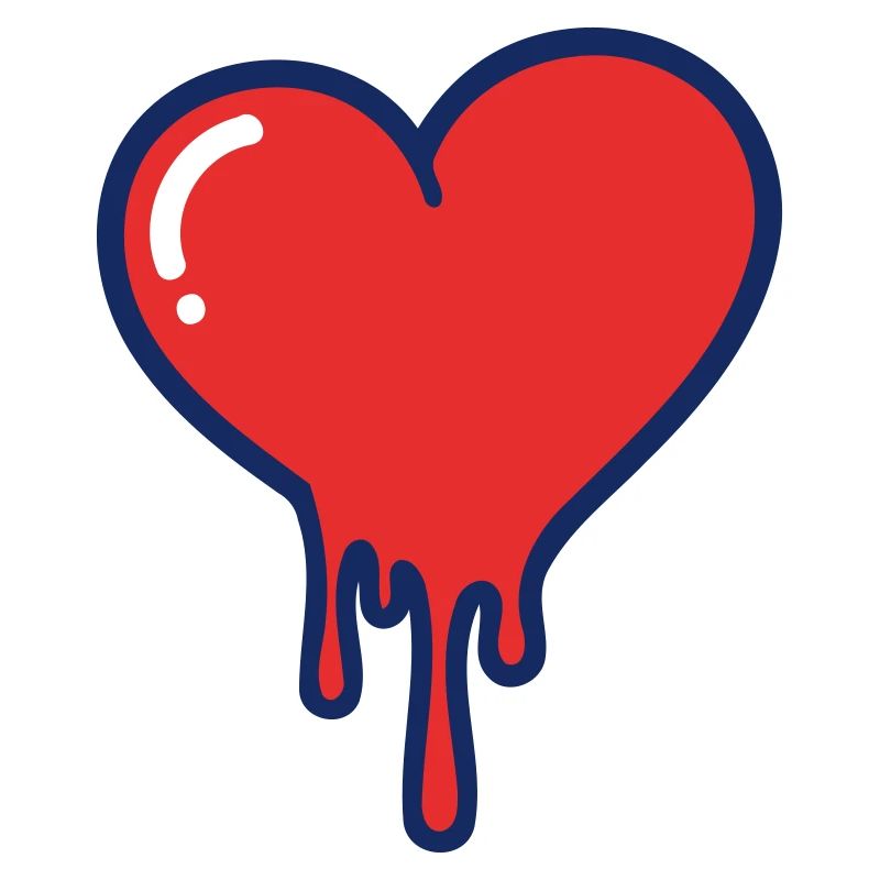 Dripping Heart Pop Art
