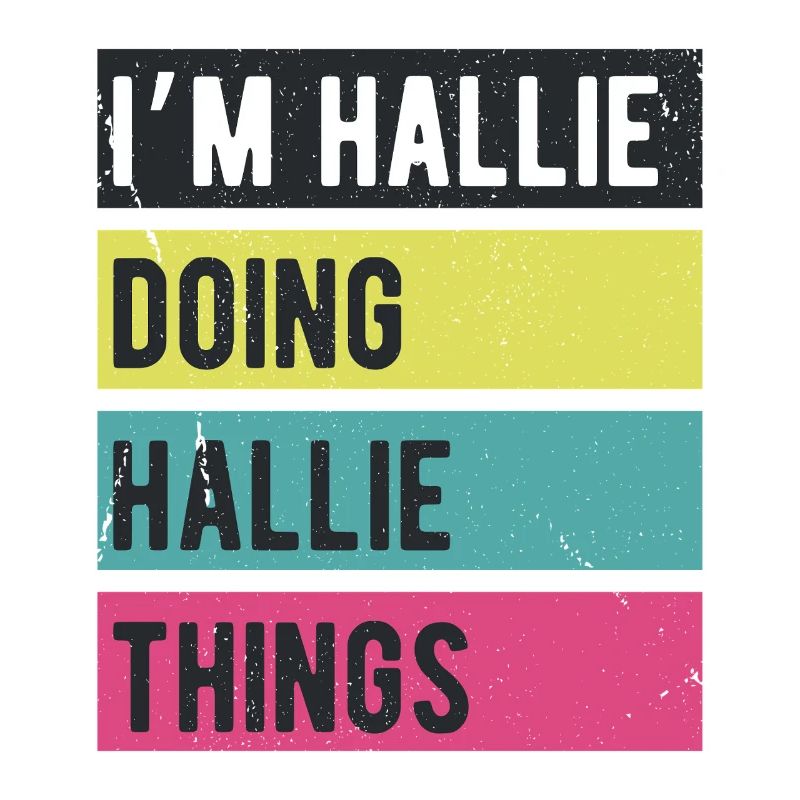 Ich bin Hallie und mache Hallie-Dinge Retrofarben