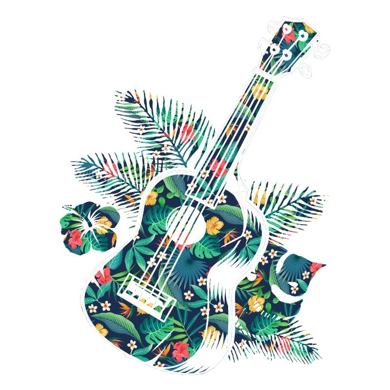Ukulélé hawaïen ukulélé tropical