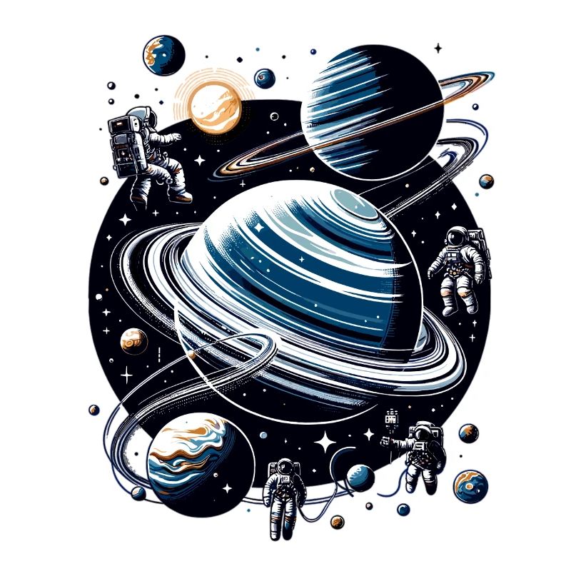 Ringed planet orbit: Astronauts