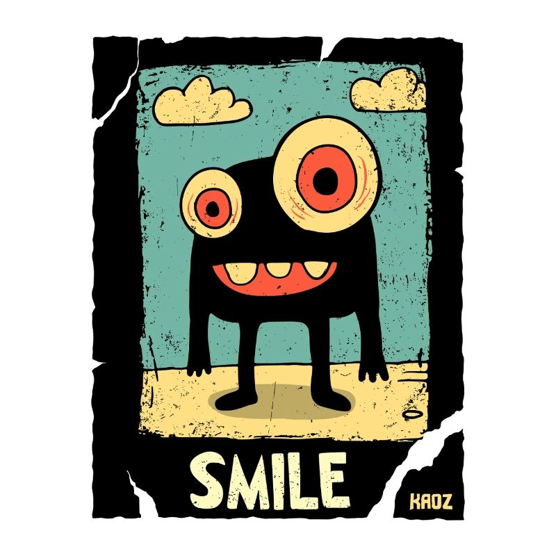 Monstre borgne dans le sable