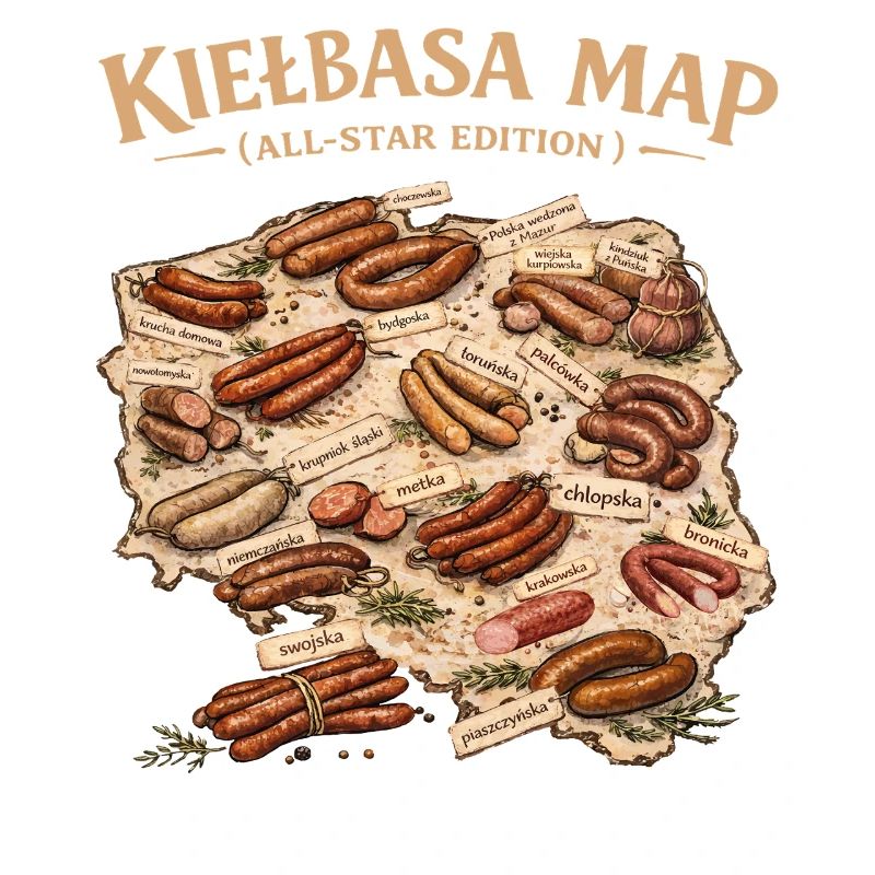 Kielbasa Map All Star Edition