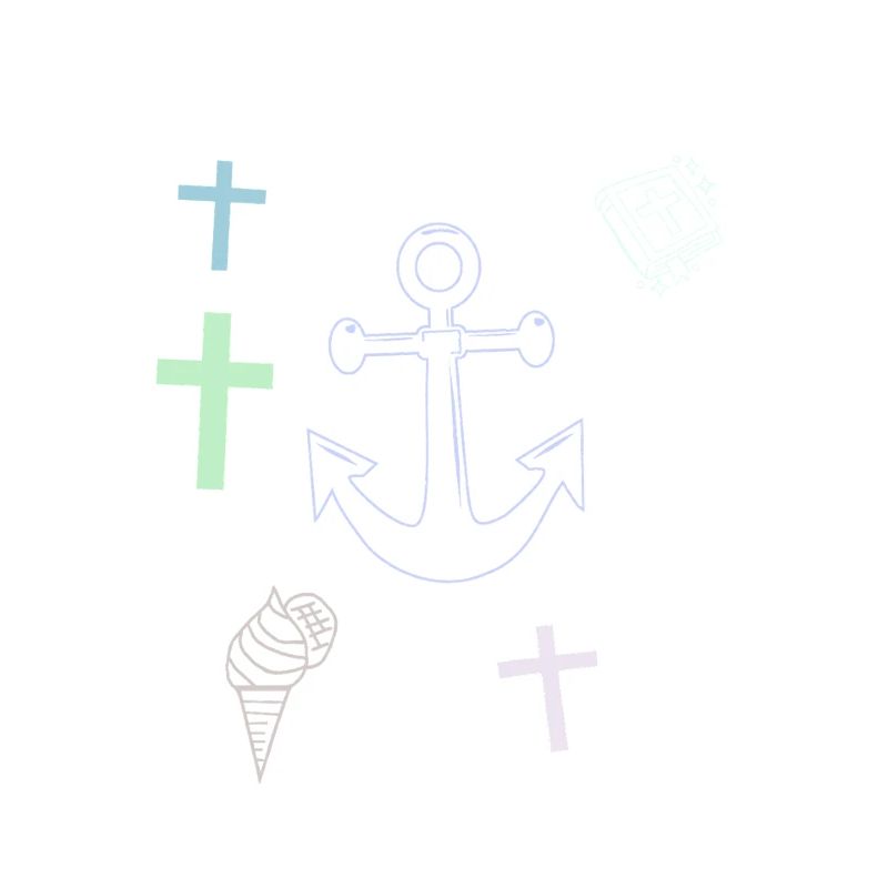  Anker Kreuz Eis maritim