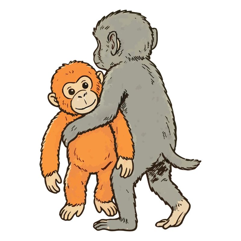 Bébé Singe Coup de Poing