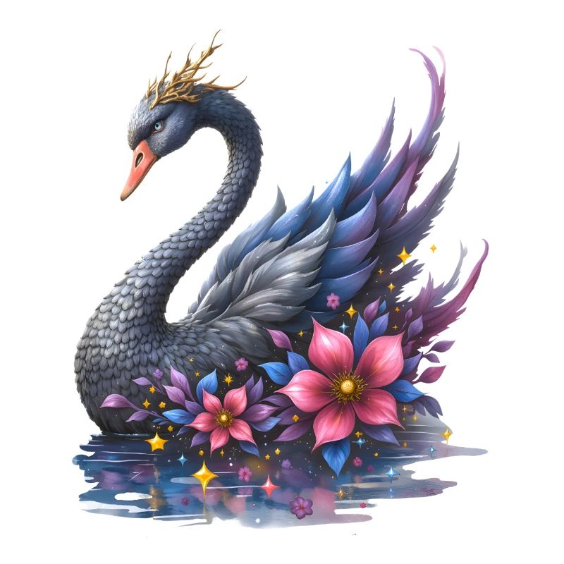 Fantasie-Blumenschwan
