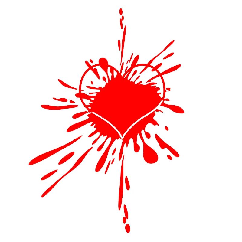 Heart Splash Splatter Art