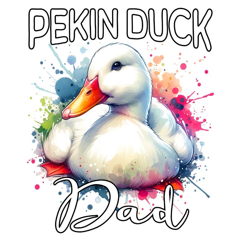 Papa canard laqué