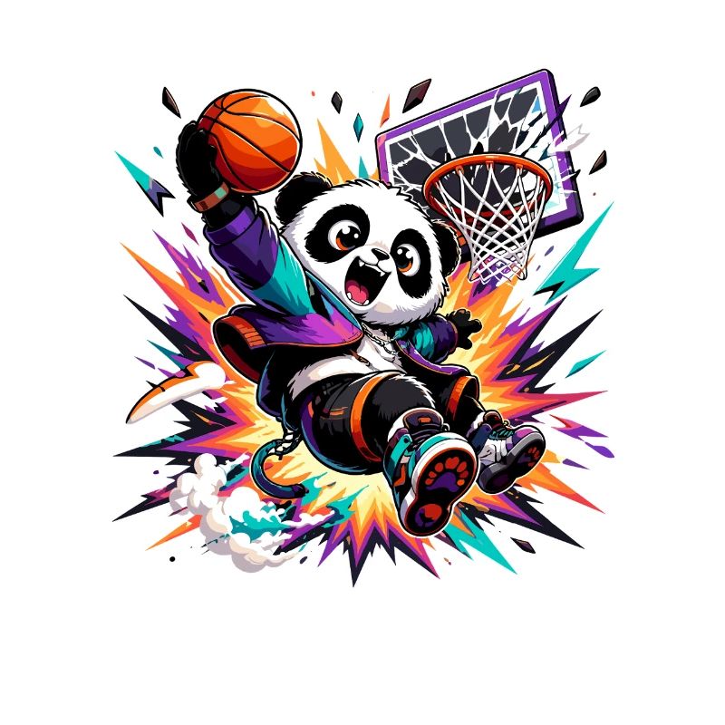 Panda Slam Dunk Neon