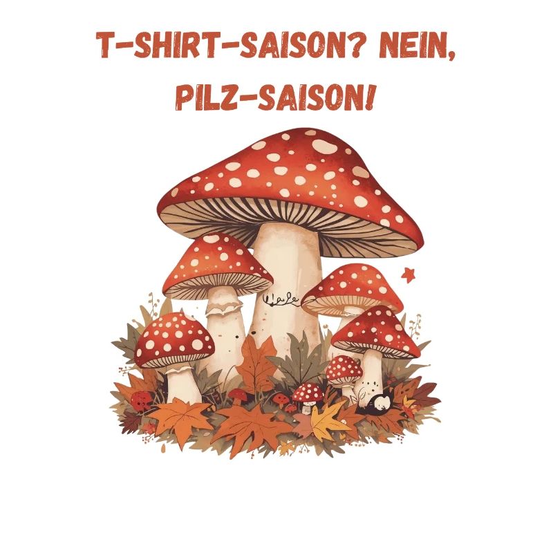 Mushroom Season Autumn Illustration Toadstools