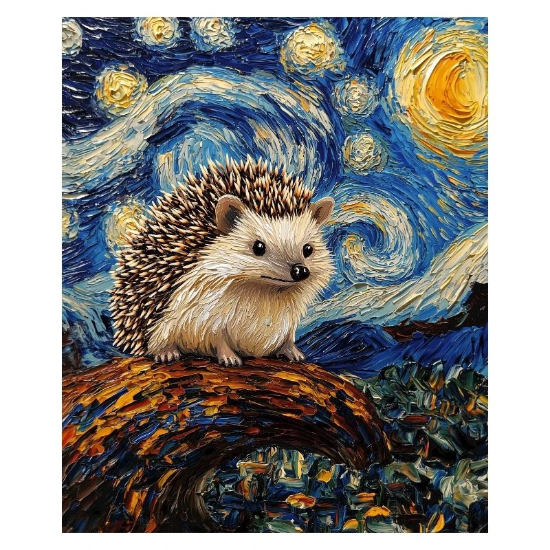  Igel Van Gogh Style Starry Night
