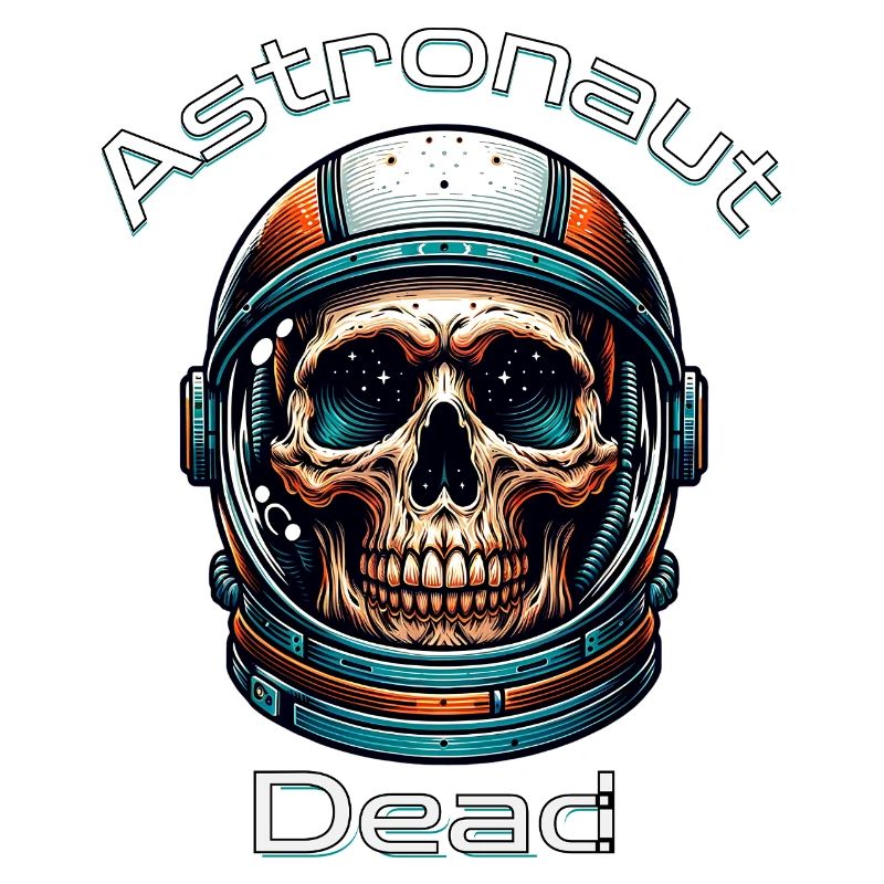 Astronaut Schädel im All