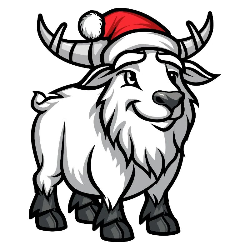 Noël de la chèvre de montagne